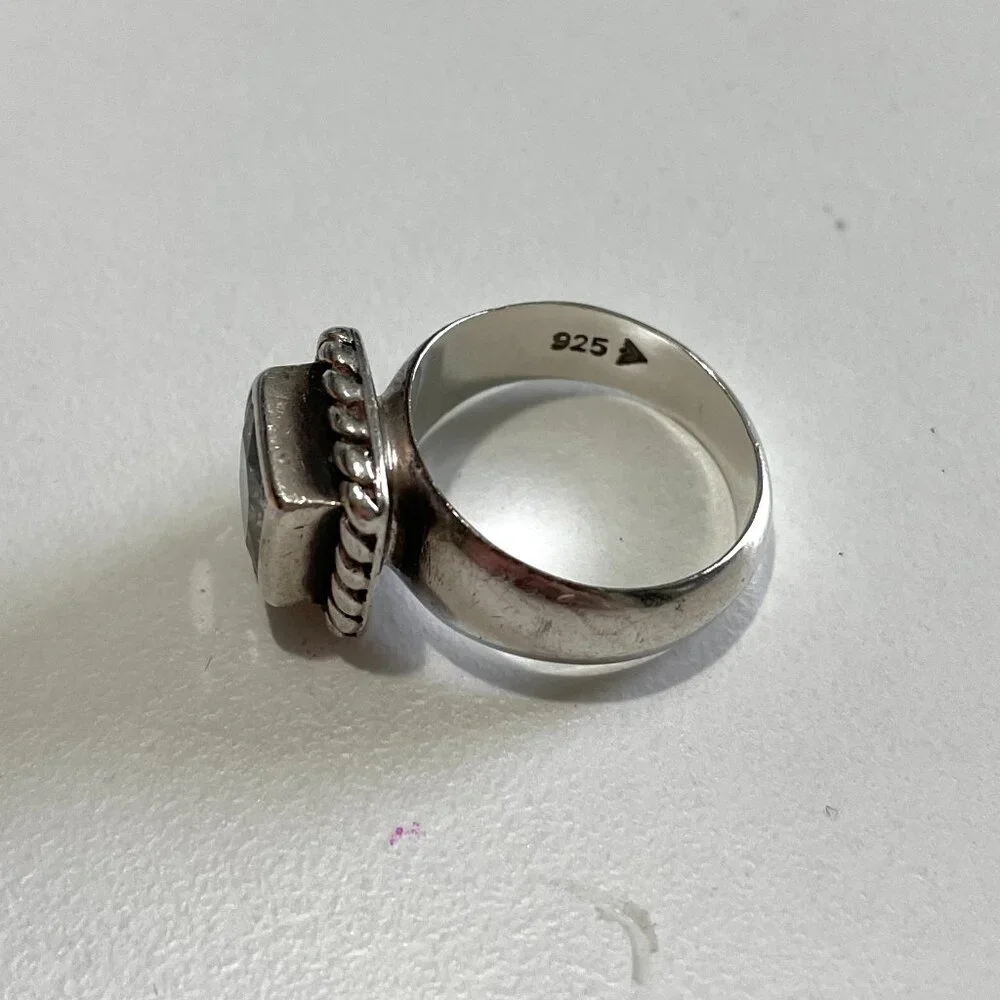 Silpada Sterling Silver Cubic Zirconia Ring Size 6-Stunning! - Picture 4 of 7